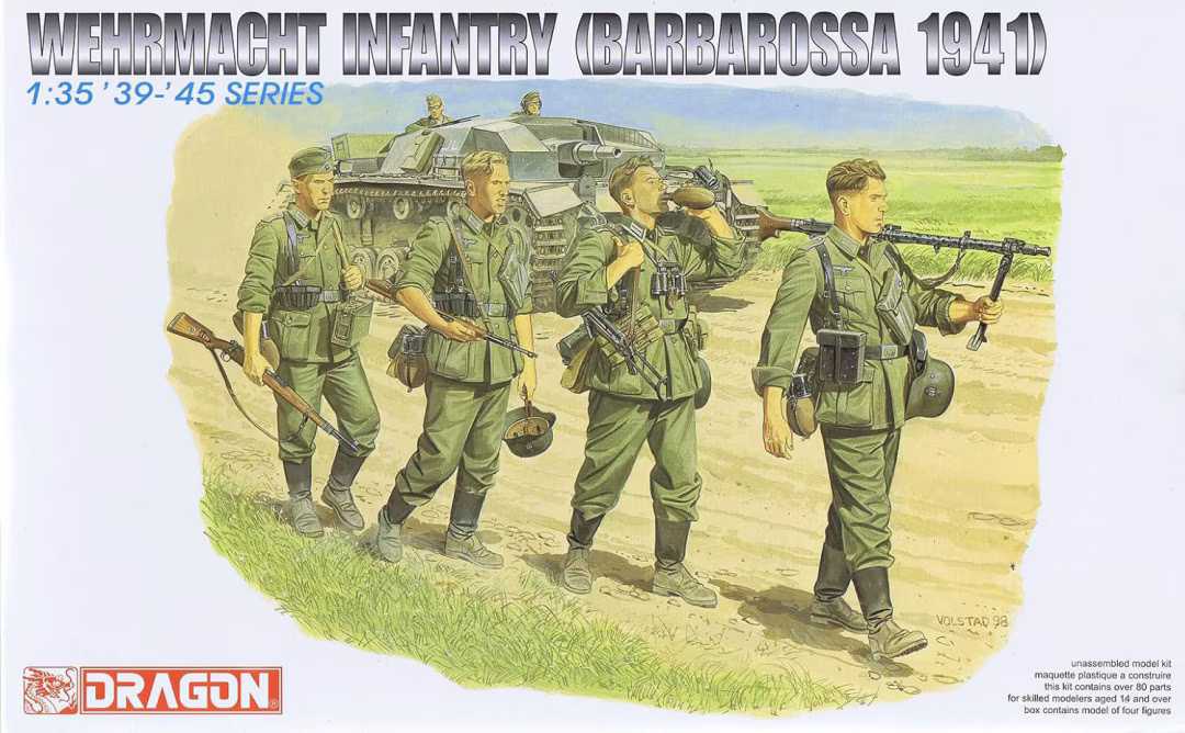 Model Kit figurky 6105 - WEHRMACHT INFANTRY (1:35)