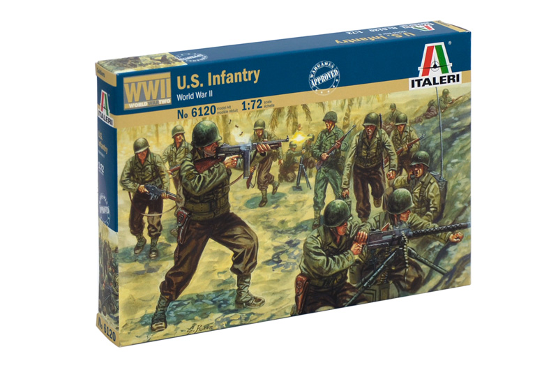 Model Kit figurky 6120 - WWII - AMERICAN INFANTRY (1:72)