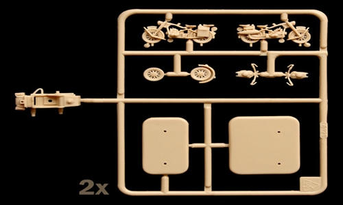 Model Kit figurky 6121 - WWII - GERMAN MOTORCYCLES (1:72)