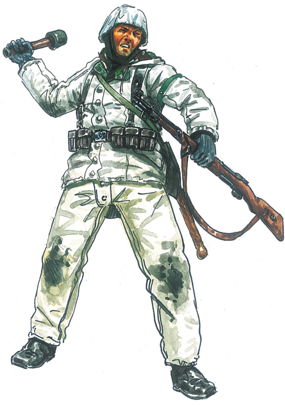 Model Kit figurky 6151 - WWII - GERMAN INFANTRY (Winter Uniform) (1:72)