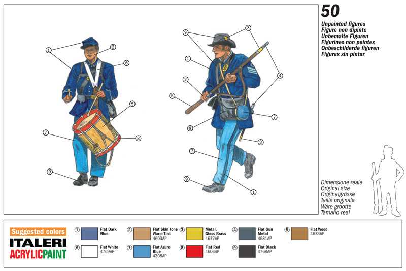 Model Kit figurky 6177 - UNION INFANTRY (AMERICAN CIVIL WAR) (1:72)