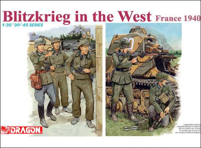 Model Kit figúrky 6347 - BLITZKRIEG IN THE WEST (FRANCE 1940) (1:35) 34-6347
