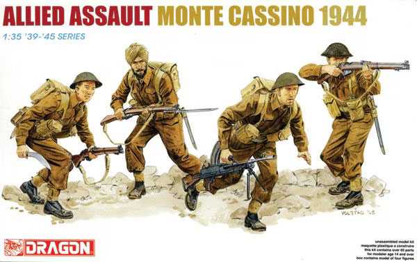 Model Kit figurky 6515 - ALLIED ASSAULT (MONTE CASSINO 1944) (1:35)