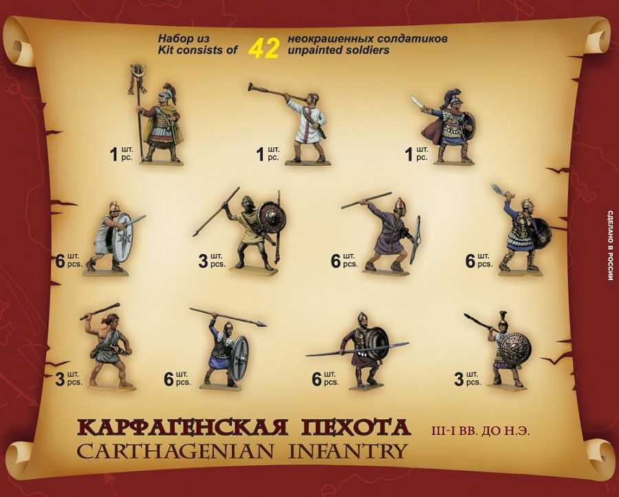 Model Kit figurky 8010 - Carthagenian Infantry (1:72)