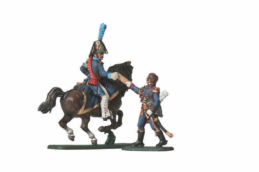 Model Kit figurky 8080 – FRENCH NAPOLEONIC HQ STAFF (1:72)