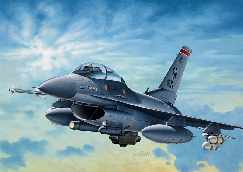 Model Kit letadlo 0188 - F-16C/D NIGHT FALCON (1:72)