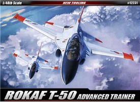 Model Kit letadlo 12231 - ROKAF T-50 ADVANCED TRAINER (1:48)