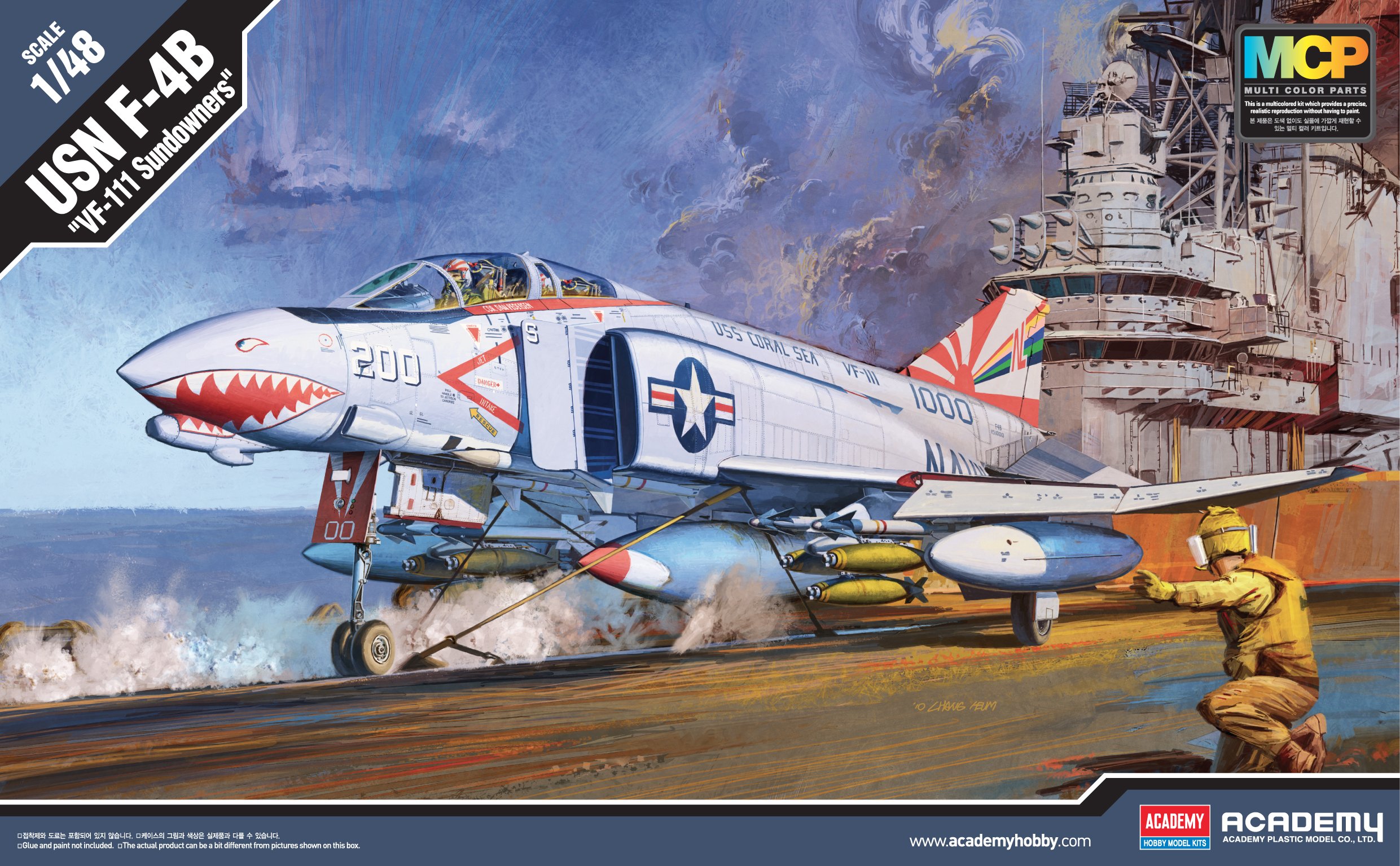 Model Kit letadlo 12232 - F-4B "VF-111 SUNDOWNERS" MCP (1:48)