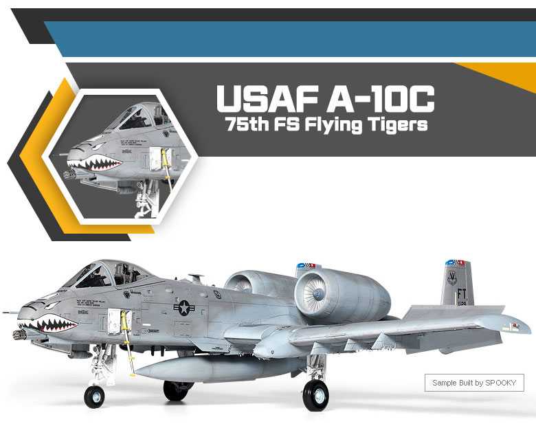 Model Kit letadlo 12348 - USAF A-10C "75th FS Flying Tigers" (1:48)