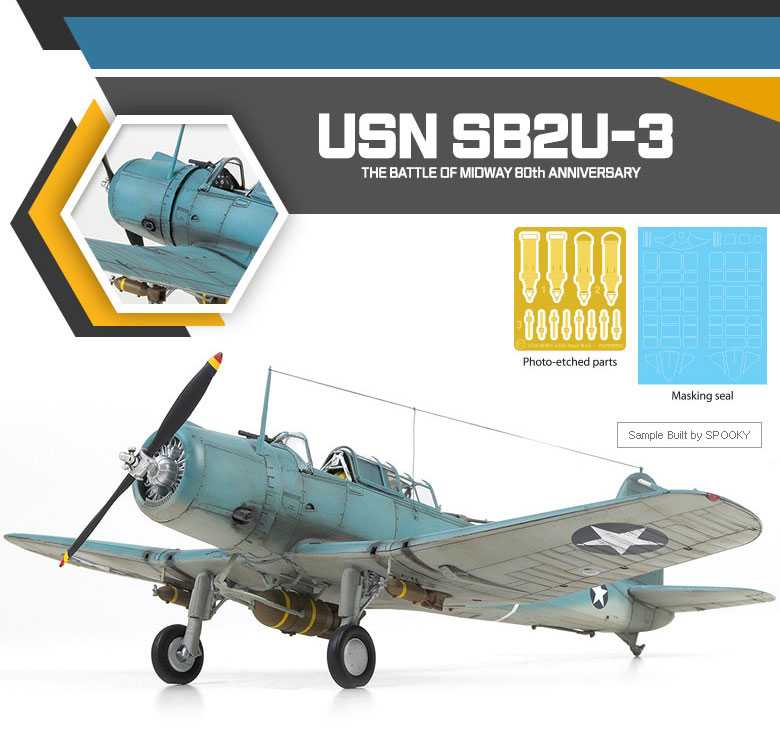 Model Kit letadlo 12350 - USN SB2U-3 "Battle of Midway" (1:48)