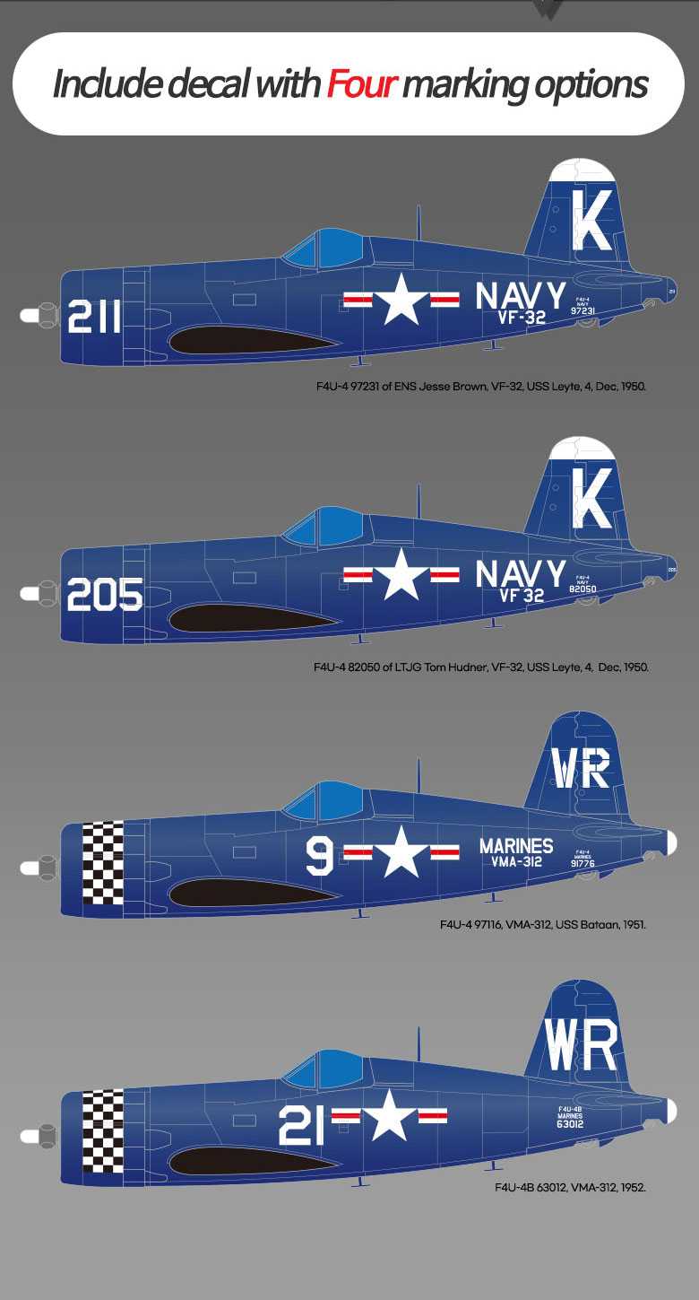 Model Kit letadlo 12353 - F4U-4  "Battle of Jangjin Reservoir" (1:48)