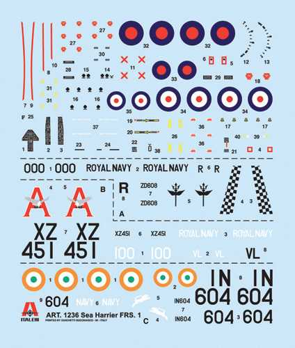 Model Kit letadlo 1236 - SEA HARRIER FRS.1 (1:72)