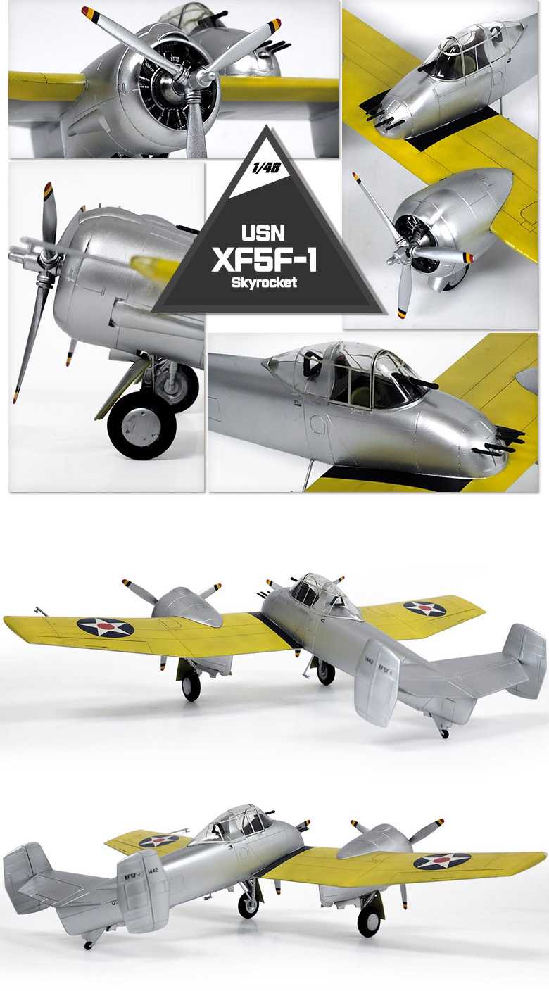 Model Kit letadlo 12363 - USN XF5F-1 Skyrocket (1:48)