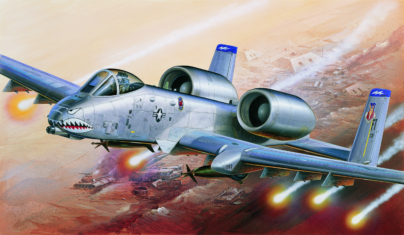 Model Kit letadlo 12402 - A-10A "OPERATION IRAQI FREECOM" (1:72)