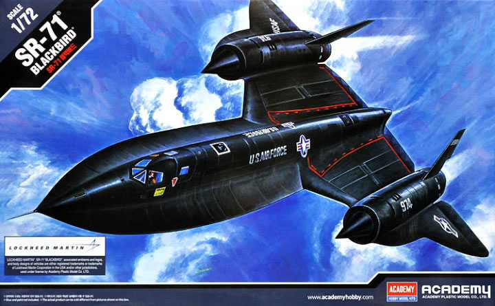Model Kit letadlo 12448 - SR-71 BLACKBIRD (1:72)