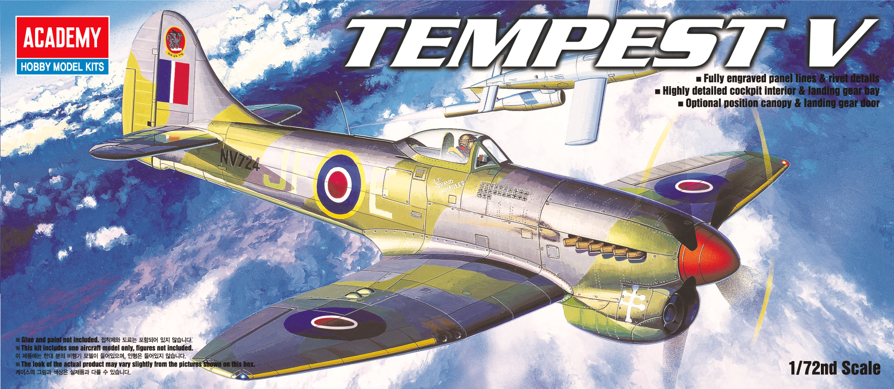 Model Kit letadlo 12466 - TEMPEST V (1:72)