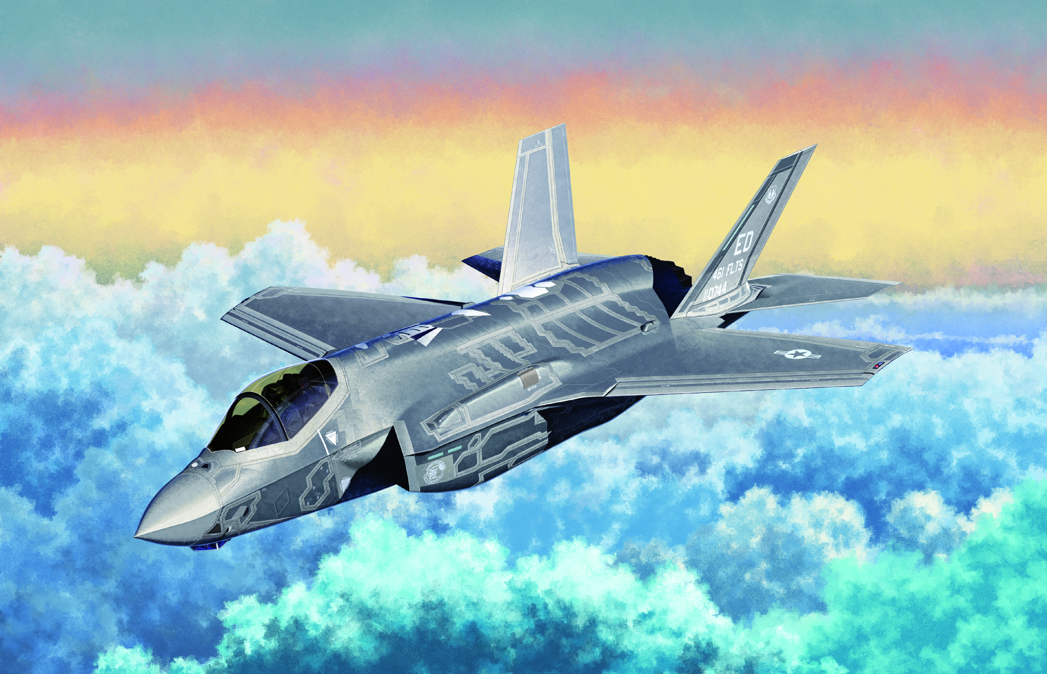 Model Kit letadlo 12507 - F-35A Lightning II MCP (1:72)