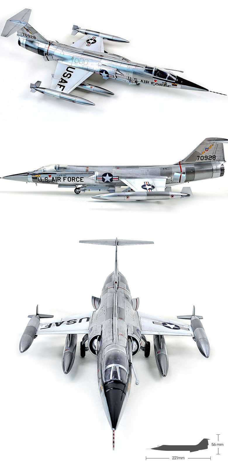 Model Kit letadlo 12576 - USAF F-104C "Vietnam War" (1:72)