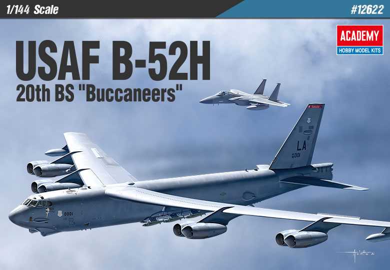 Model Kit lietadlo 12622 - USAF B-52H 20th BS "Buccaneers" (1:144) 36-12622