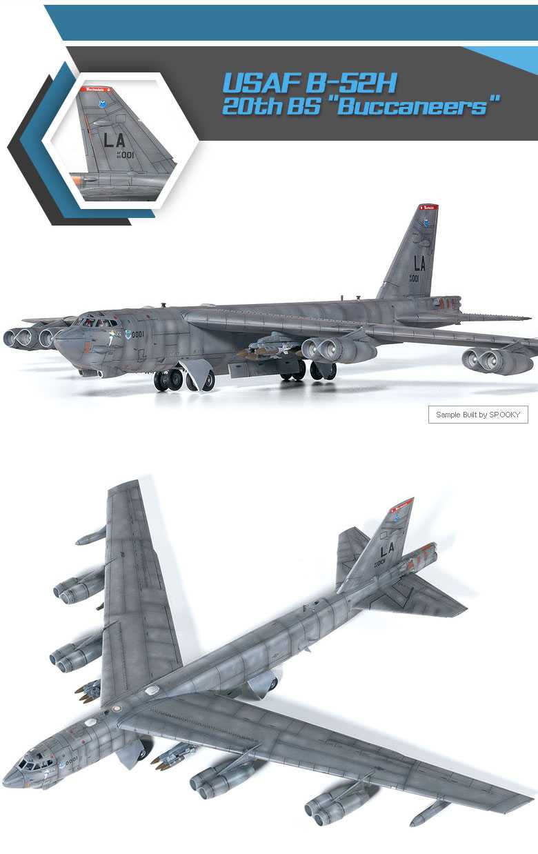 Model Kit letadlo 12622 - USAF B-52H 20th BS "Buccaneers" (1:144)