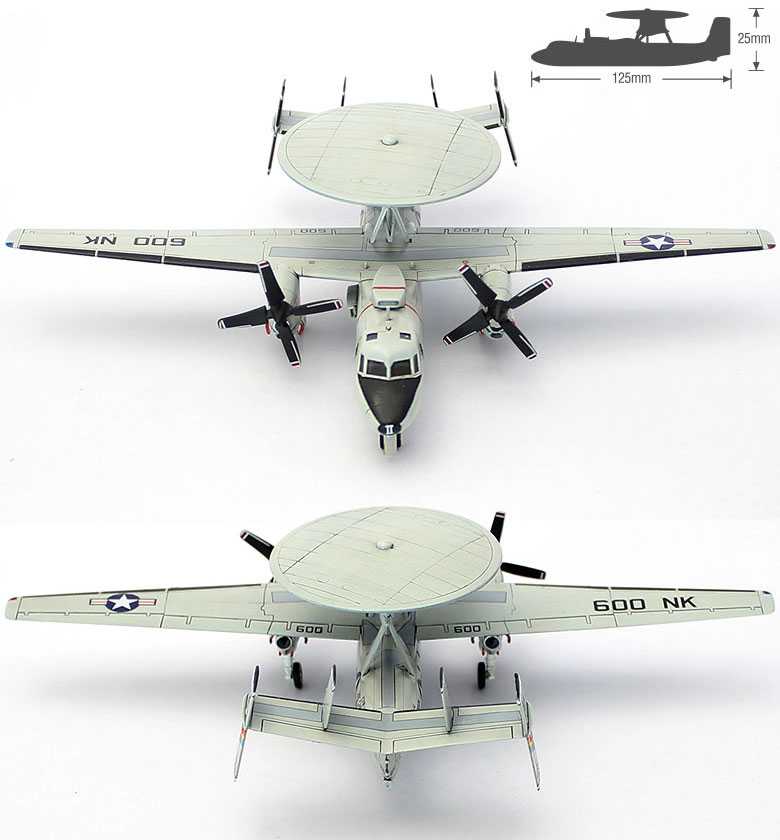 Model Kit letadlo 12623 - USN E-2C VAW-113 "BLACK EAGLES" (1:144)