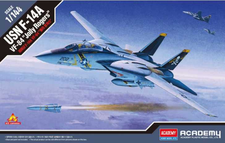 Model Kit letadlo 12626 - USN F-14A V-84 "Jolly Rogers" (1:144)