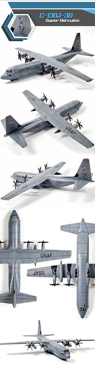 Model Kit letadlo 12631 - C-130J-30 Super Hercules (1:144)