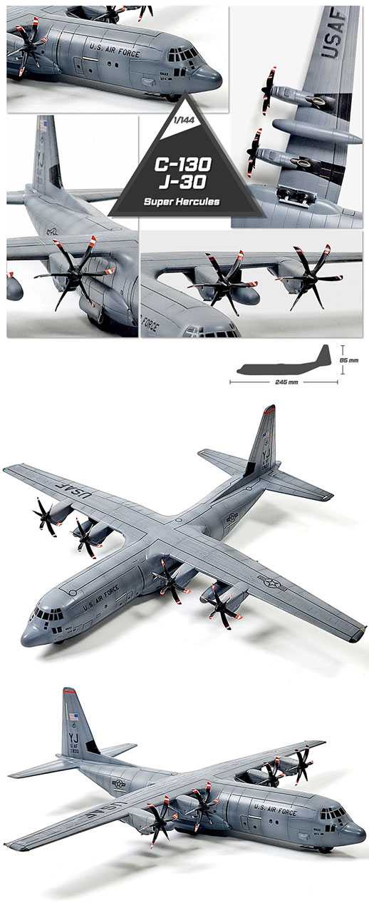 Model Kit letadlo 12631 - C-130J-30 Super Hercules (1:144)