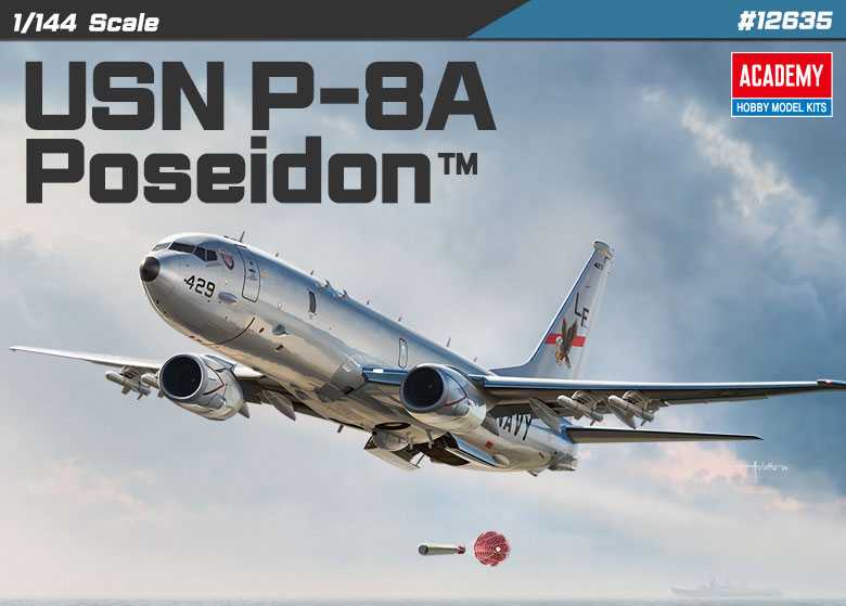 Model Kit letadlo 12635 - USN P-8A Poseidon (1:144)