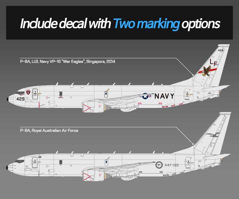 Model Kit letadlo 12635 - USN P-8A Poseidon (1:144)