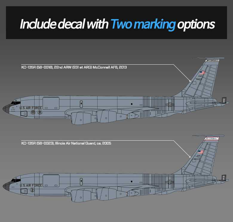 Model Kit letadlo 12638 - USAF KC-135R Stratotanker (1:144)