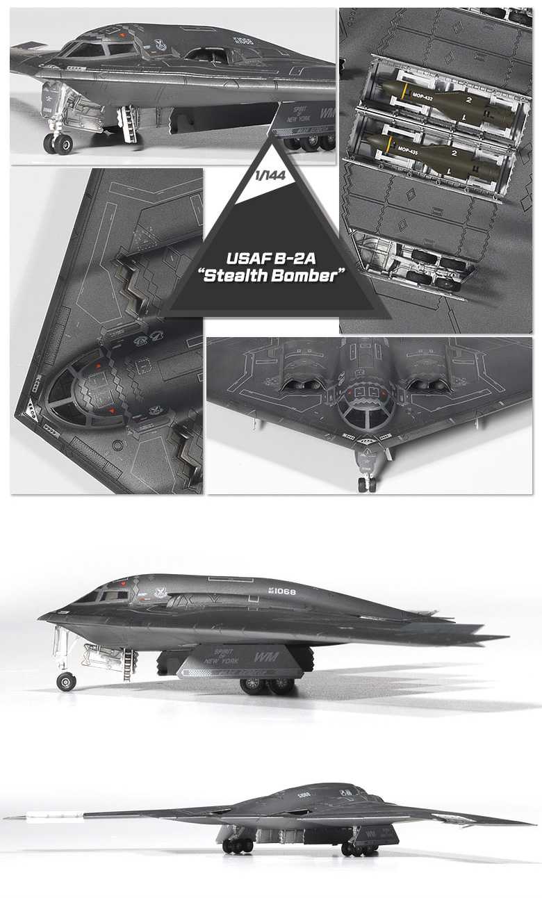 Model Kit letadlo 12645 - USAF B-2A "Stealth Bomber“ (1:144)