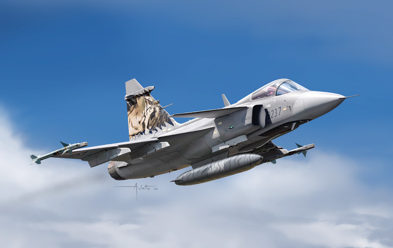 Model Kit letadlo 1306 - JAS 39 GRIPEN (1:72)