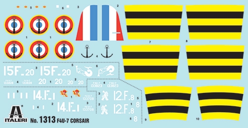Model Kit letadlo 1313 - F4U-7 CORSAIR (1:72)
