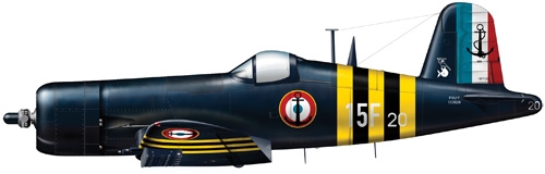 Model Kit letadlo 1313 - F4U-7 CORSAIR (1:72)