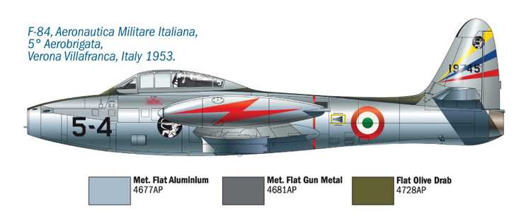 Model Kit letadlo 1321 - F/84G THUNDERJET(1:72)