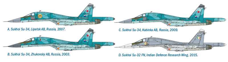 Model Kit letadlo 1379 - SUKHOI SU-34/SU-32 FN (1:72)