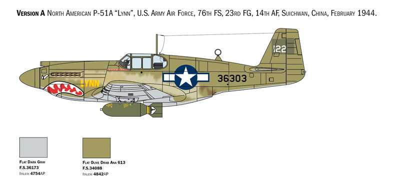 Model Kit letadlo 1423 - P-51A Mustang (1:72)
