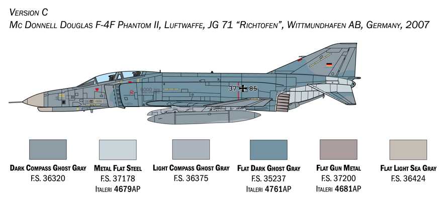Model Kit letadlo 1448 - F-4E/F Phantom II (1:72)