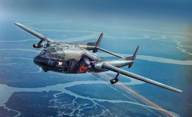 Model Kit letadlo 1468 - C-119K Stinger (1:72)