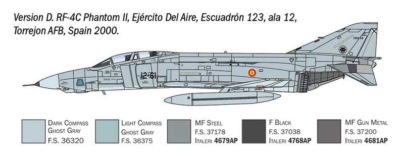 Model Kit letadlo 1477 - RF-4 C/E Phantom II (1:72)