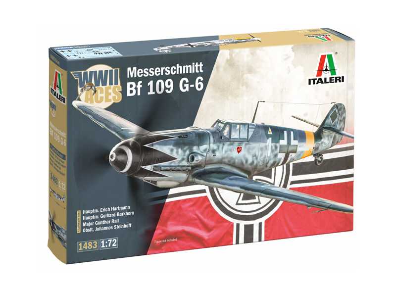 Model Kit letadlo 1483 - Bf 109 G-2/G-6 Aces (1:72)