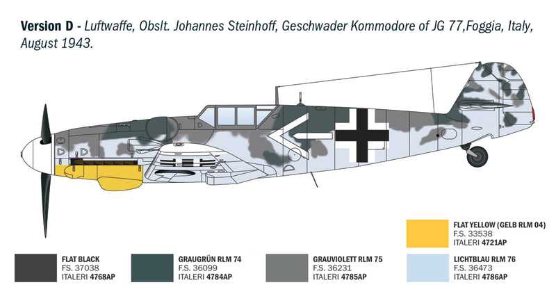 Model Kit letadlo 1483 - Bf 109 G-2/G-6 Aces (1:72)