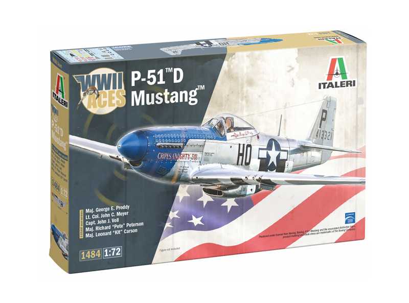 Model Kit lietadlo 1484 - P-51D Mustang Aces (1:72) 33-1484