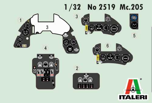 Model Kit letadlo 2519 - Macchi MC.205 "Veltro" (1:32)