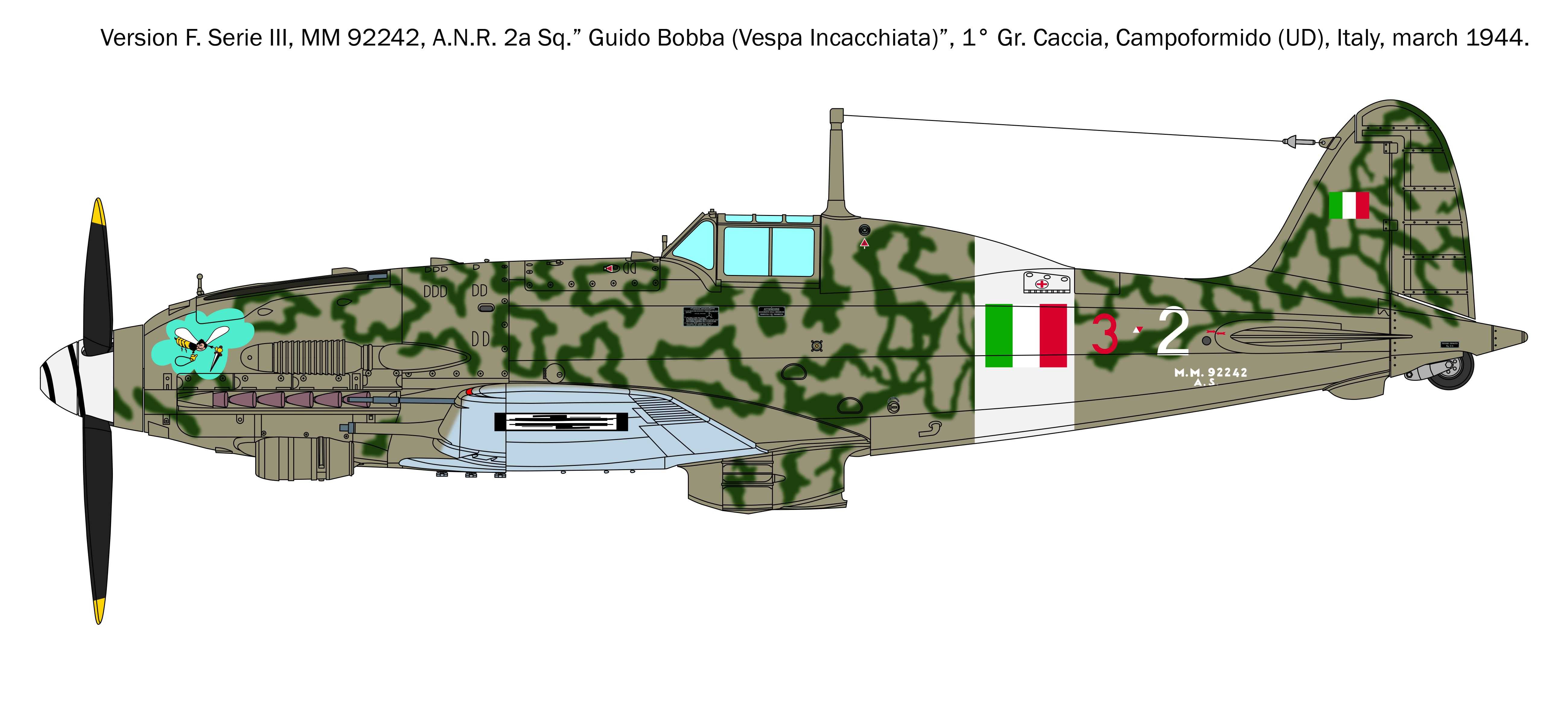Model Kit letadlo 2519 - Macchi MC.205 "Veltro" (1:32)
