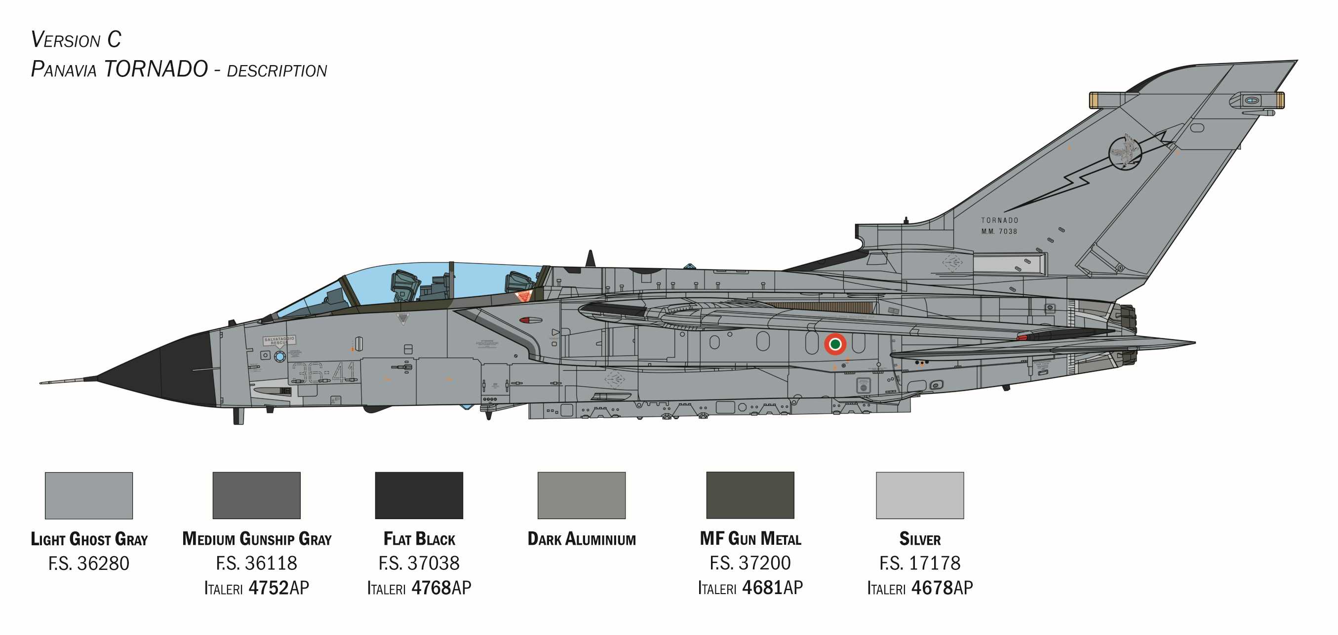 Model Kit letadlo 2520 - Tornado IDS - 40th Anniversary (1:32)