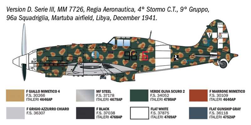 Model Kit letadlo 2524 - Macchi MC.202 Early Series (1:32)