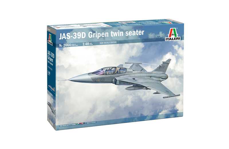 Model Kit lietadlo 2664 - JAS 39 GRIPEN TWIN SEATER (1:48) 33-2664