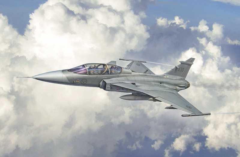 Model Kit letadlo 2664 - JAS 39 GRIPEN TWIN SEATER (1:48)